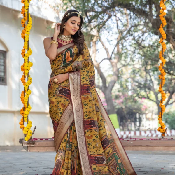 Kalamkari Saree